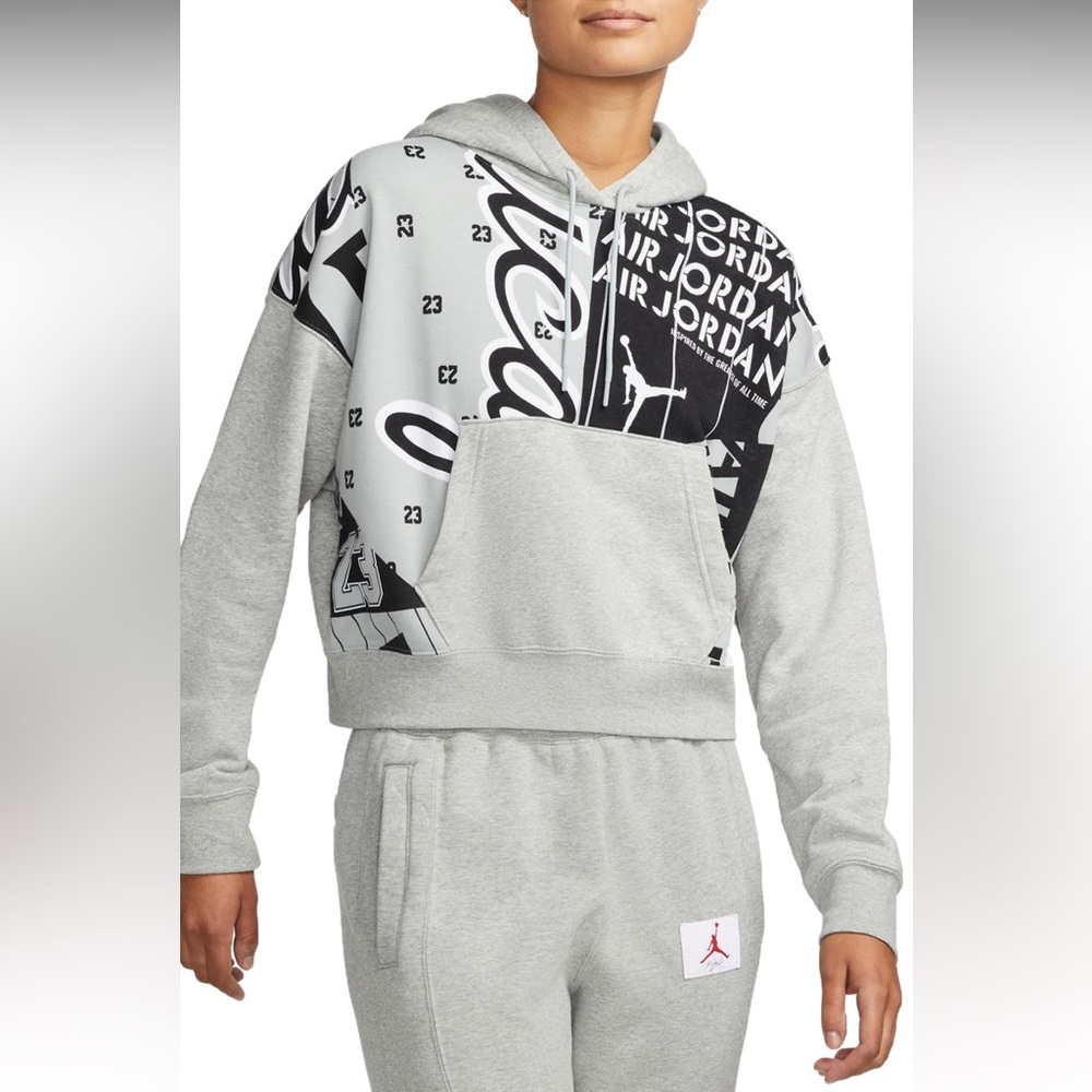 Jordan | 23 Gray and Black Women's Sweater Sz M